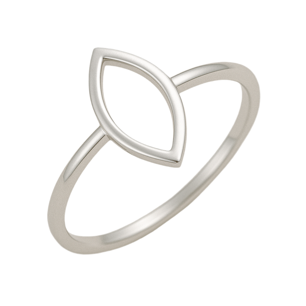 925 Silver Women’s Ring – Marquise Outline