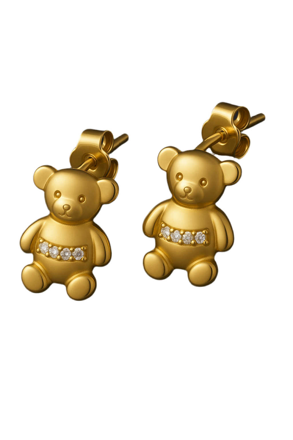 Teddy trio set 18k earrings