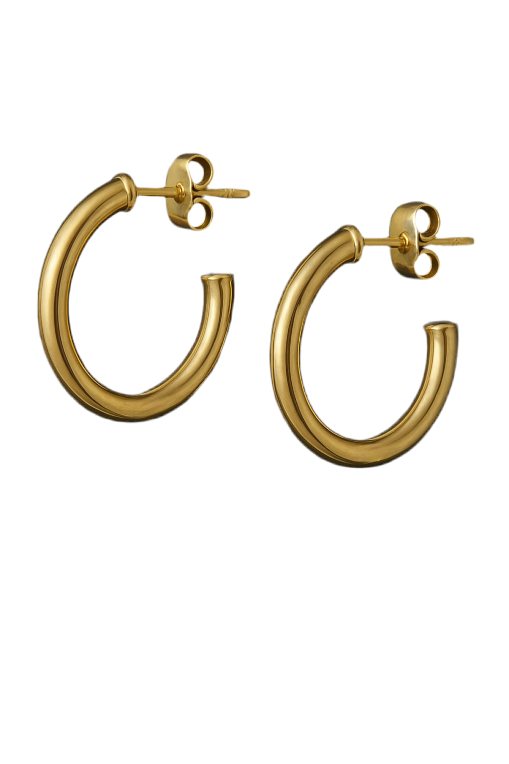 Standard golden loop 18k earrings