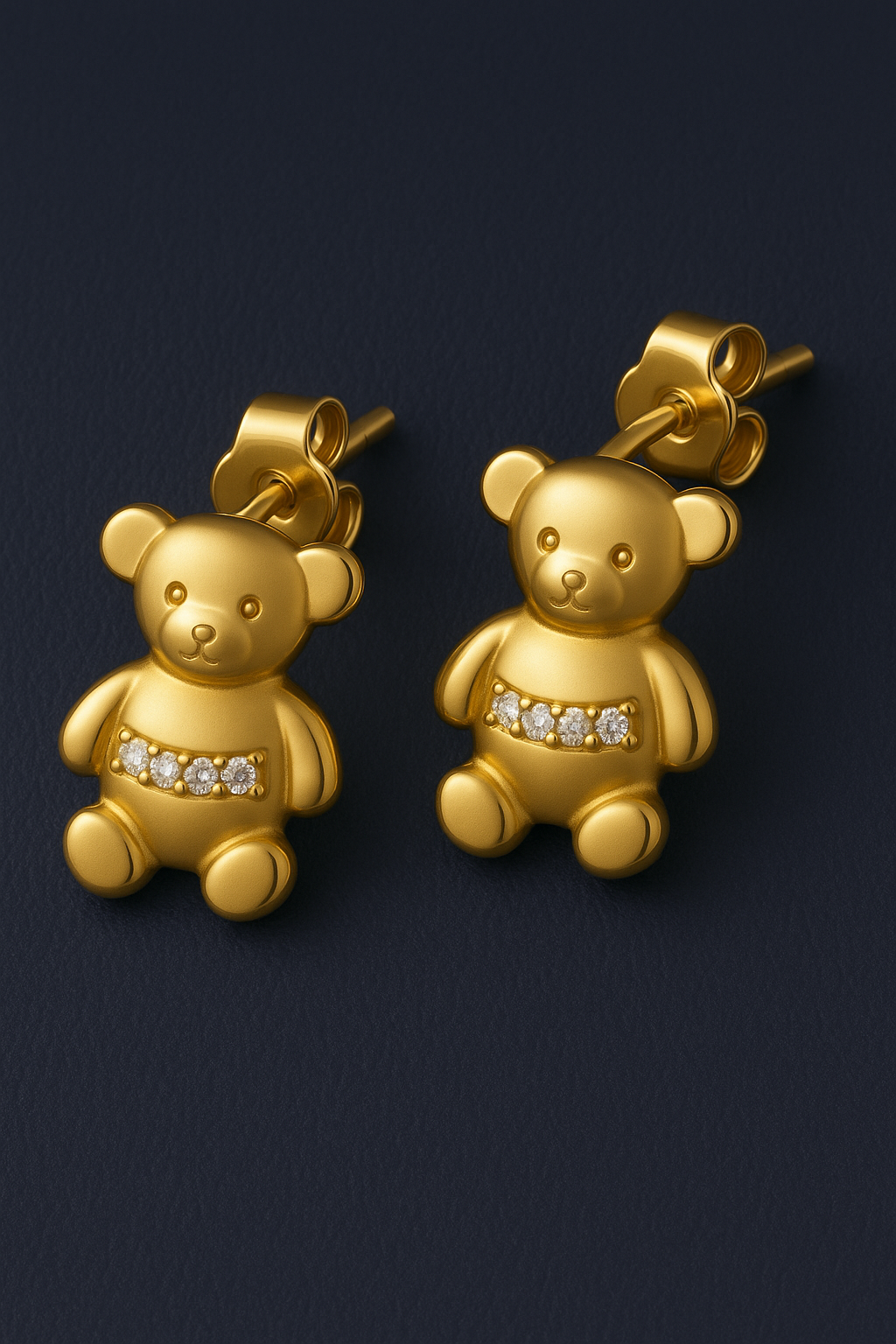 Teddy trio set 18k earrings