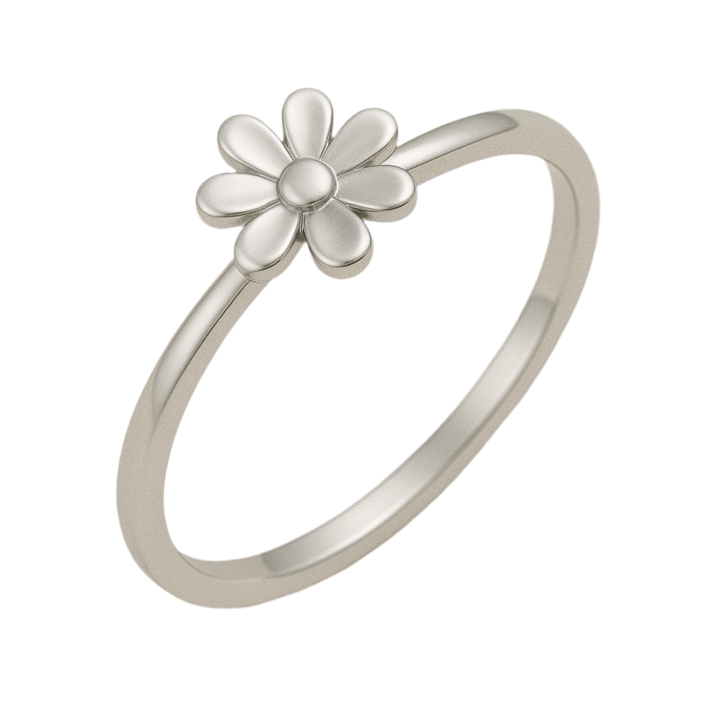 925 Silver Women’s Ring – Dainty Flower