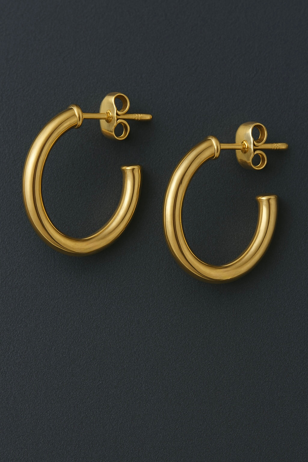 Standard golden loop 18k earrings