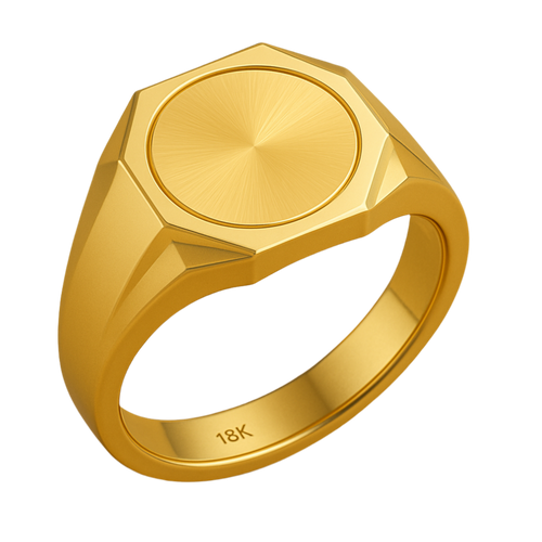 18k Aurum Men’s Signet Ring