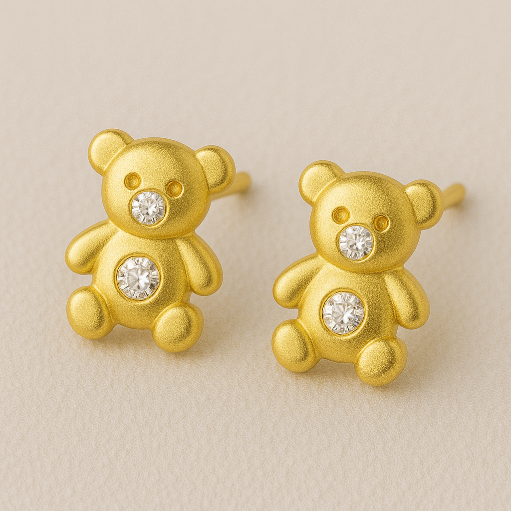 Teddy 2 18k earrings