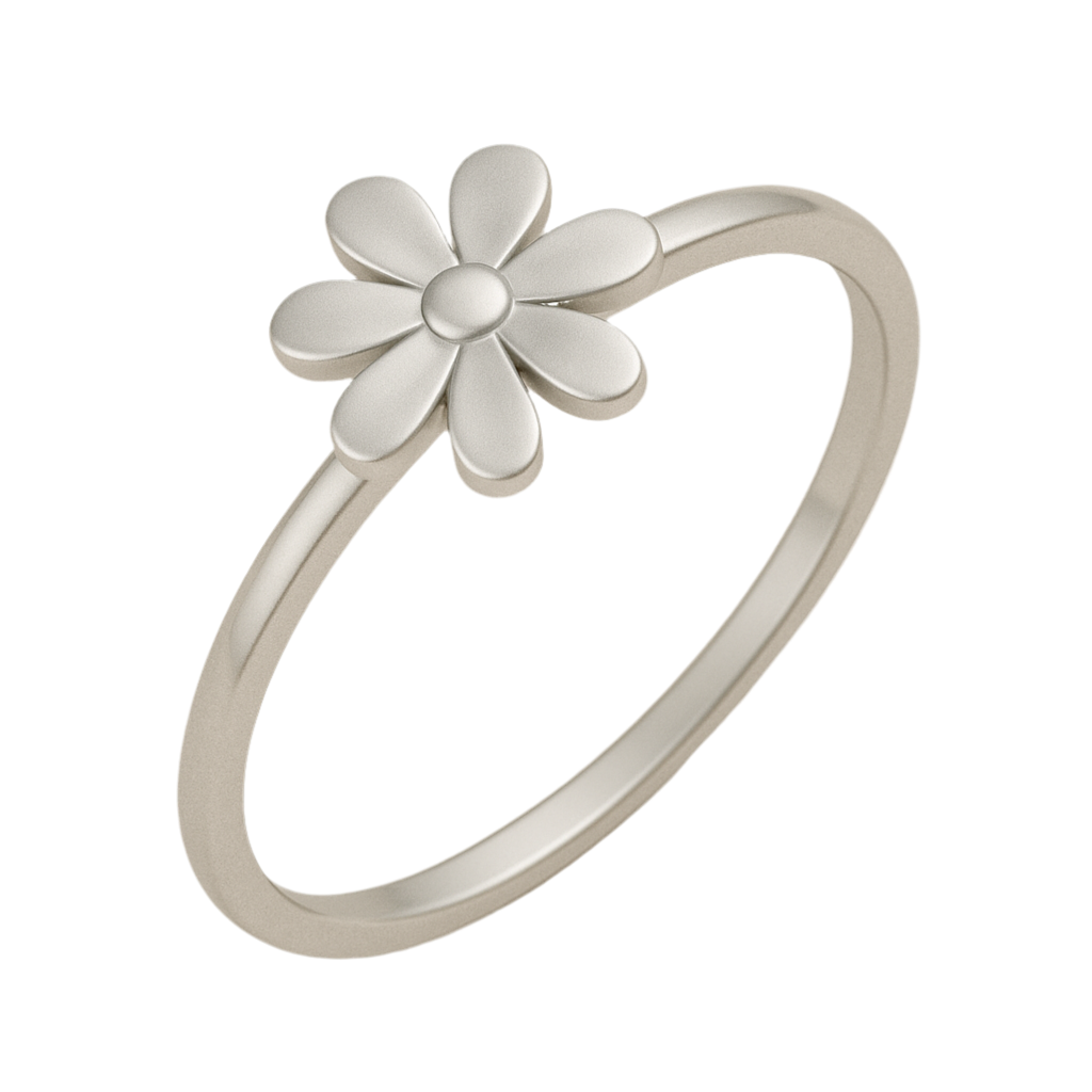 925 Silver Women’s Ring – Small Flower